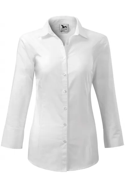 Blusa de mujer con mangas largas - blanco, M