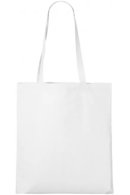 Bolsa de compras de algodón - blanco, uni