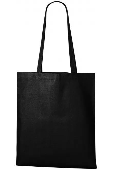 Bolsa de compras de algodón - negro, uni