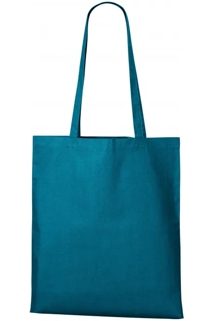 Bolsa de compras de algodón - petrol blue, uni