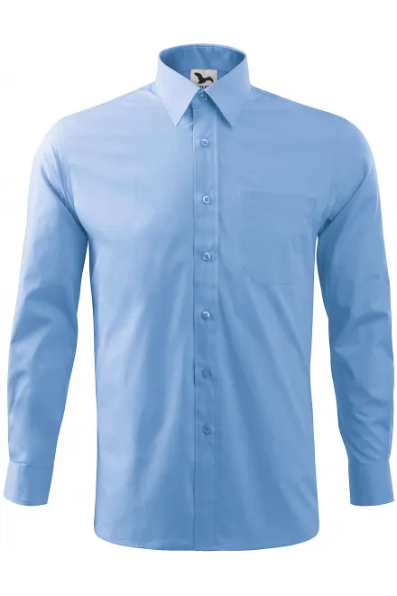 Camisa de hombre con mangas largas - cielo azul, 3XL