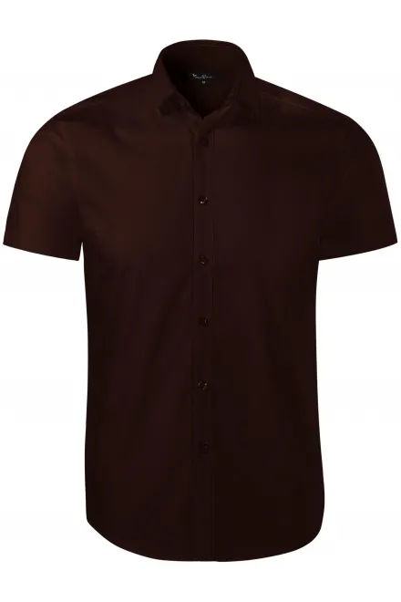 Camisa de hombre - Slim Fit - café, XL
