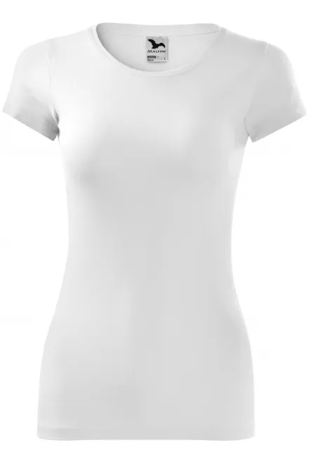 Camiseta ajustada para mujer - blanco, M