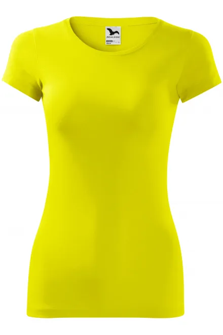 Camiseta ajustada para mujer - limón amarillo, M