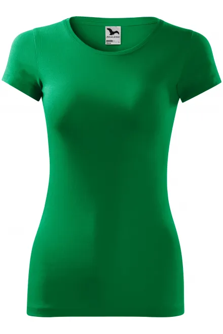 Camiseta ajustada para mujer - pasto verde, M
