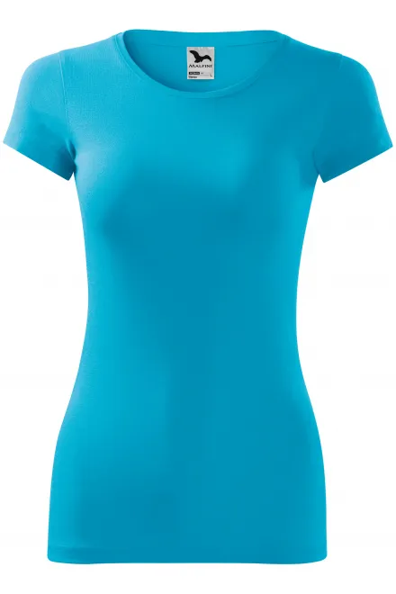 Camiseta ajustada para mujer - turquesa, M