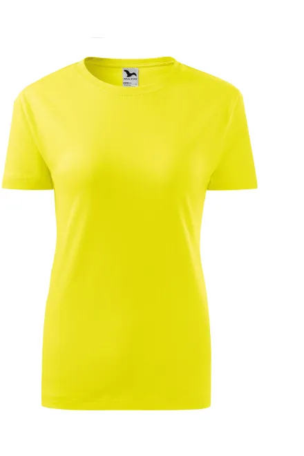 Camiseta clásica de mujer - limón amarillo, S