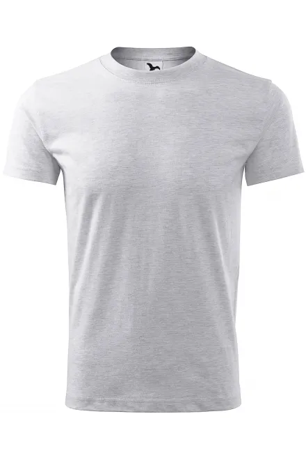 Camiseta clásica para hombre - mármol gris claro, S