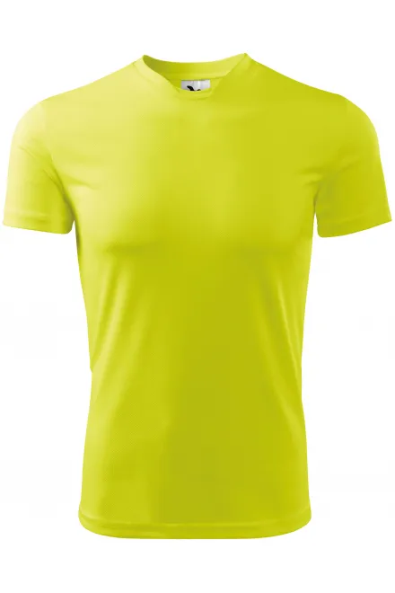 Camiseta con escote asimétrico - amarillo neón, L