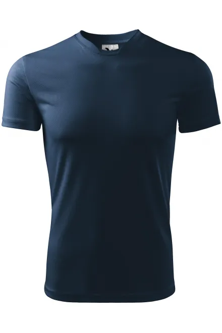 Camiseta con escote asimétrico - azul oscuro, L