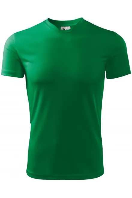 Camiseta con escote asimétrico - pasto verde, L