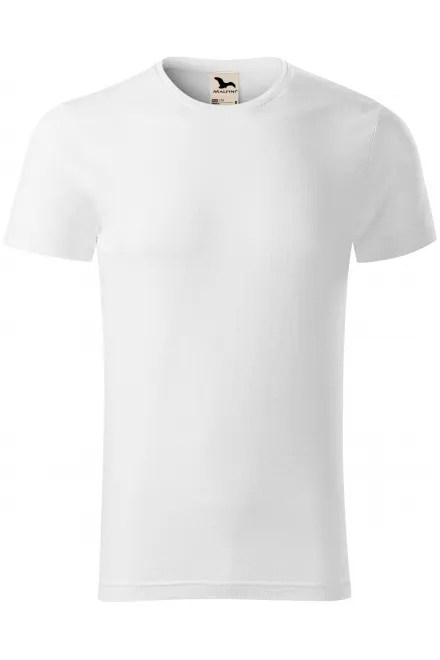 Camiseta de hombre, algodón orgánico texturizado - blanco, M
