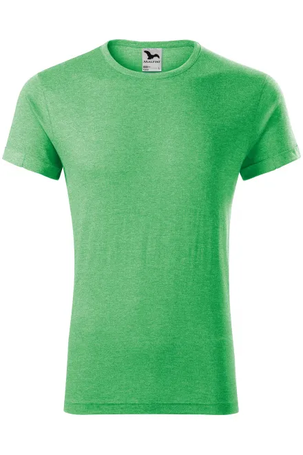 Camiseta de hombre con mangas enrolladas - mármol verde, M