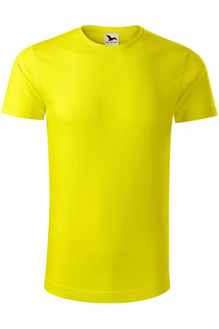 Camiseta de hombre de algodón orgánico - limón amarillo, L