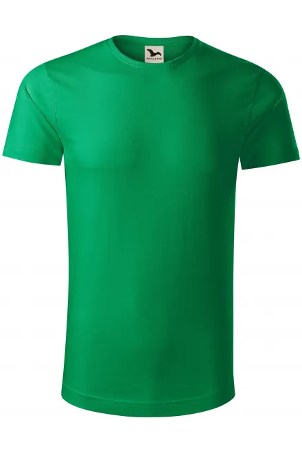 Camiseta de hombre de algodón orgánico - pasto verde, L