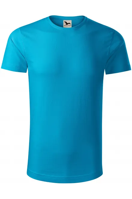 Camiseta de hombre de algodón orgánico - turquesa, L