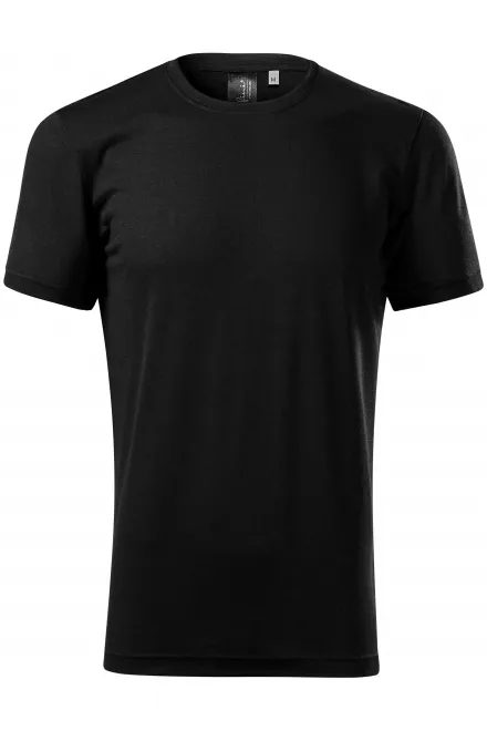 Camiseta de hombre de lana merino - negro, 3XL