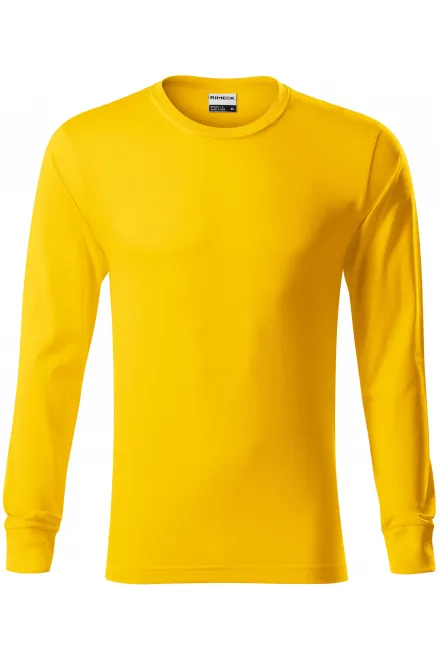Camiseta de manga larga duradera para hombre - amarillo, XL