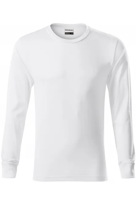 Camiseta de manga larga duradera para hombre - blanco, XL
