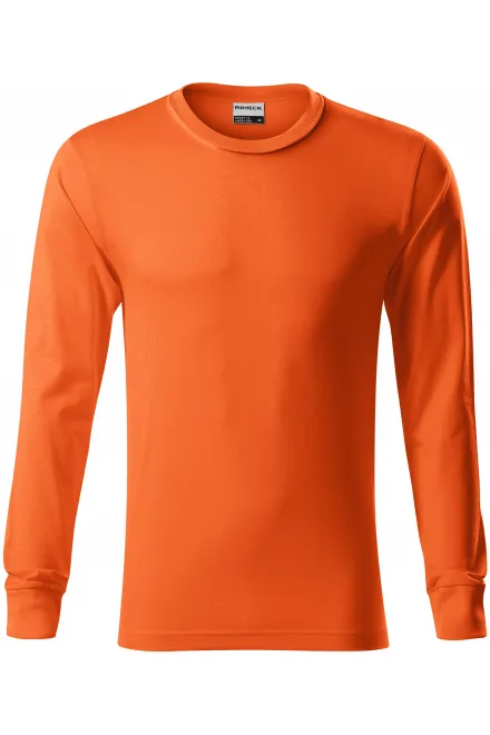Camiseta de manga larga duradera para hombre - naranja, XL
