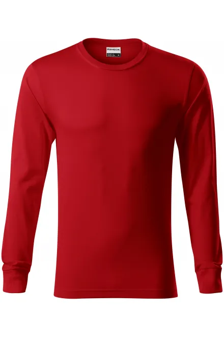 Camiseta de manga larga duradera para hombre - rojo, XL