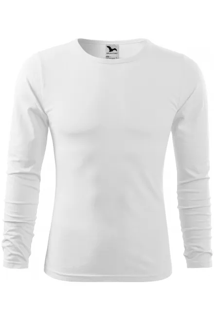 Camiseta de manga larga para hombre - blanco, S