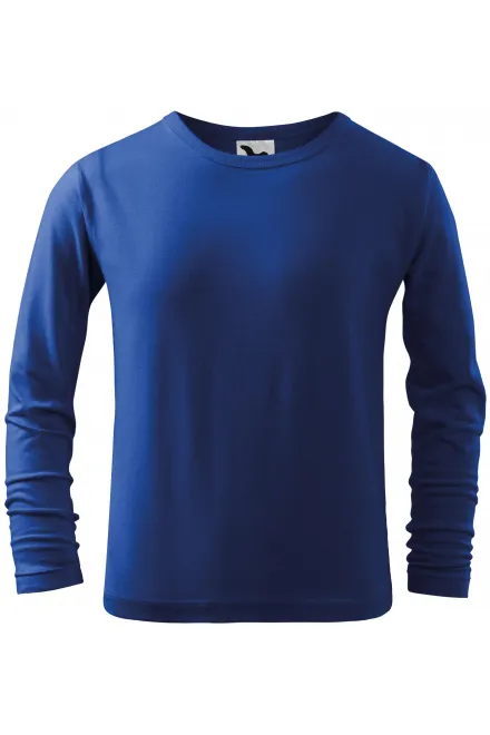 Camiseta de manga larga para niños - azul real, 158 cm / 12 años
