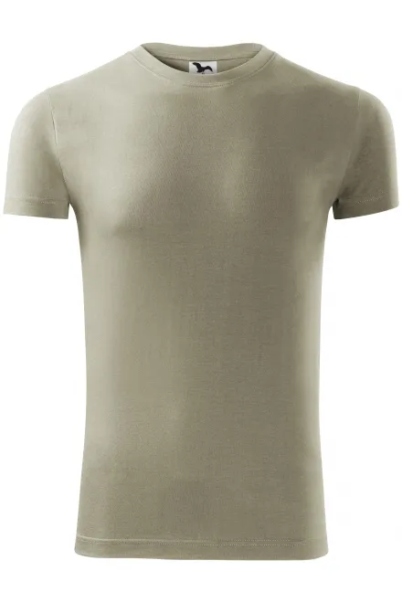 Camiseta de moda para hombre - caqui brillante, M