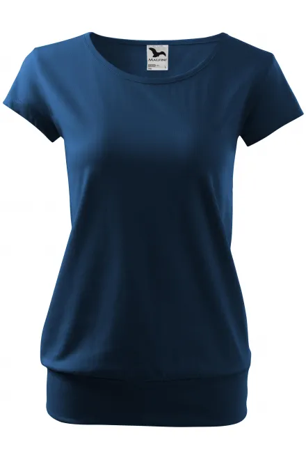 Camiseta de moda para mujer - azul medianoche, XL