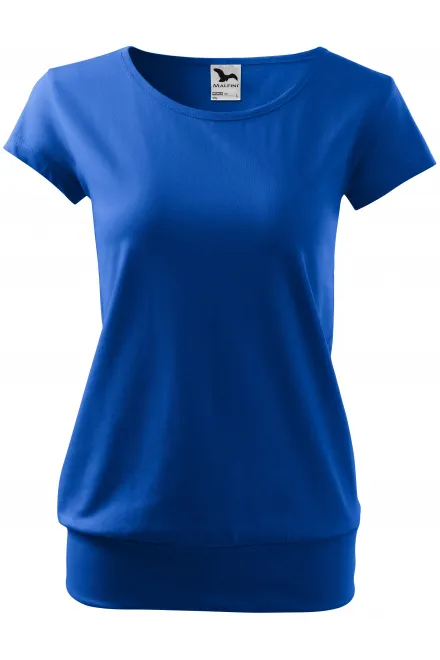 Camiseta de moda para mujer - azul real, XL