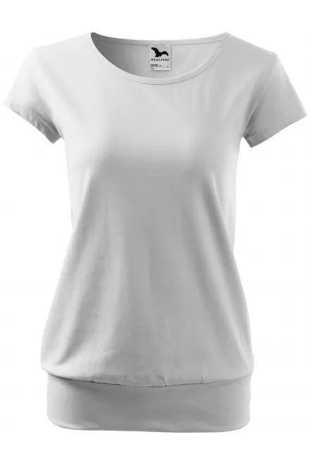 Camiseta de moda para mujer - blanco, XL