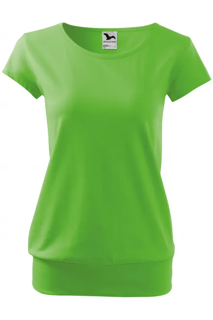 Camiseta de moda para mujer - manzana verde, XL