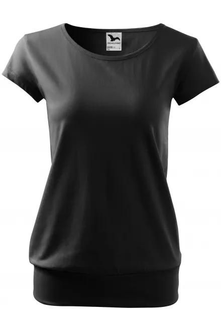 Camiseta de moda para mujer - negro, XL