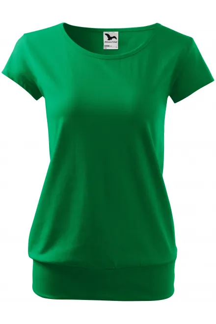 Camiseta de moda para mujer - pasto verde, XL