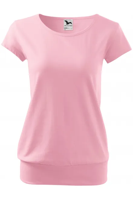 Camiseta de moda para mujer - rosado, XL