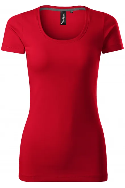 Camiseta de mujer con costuras decorativas - formula red, XS