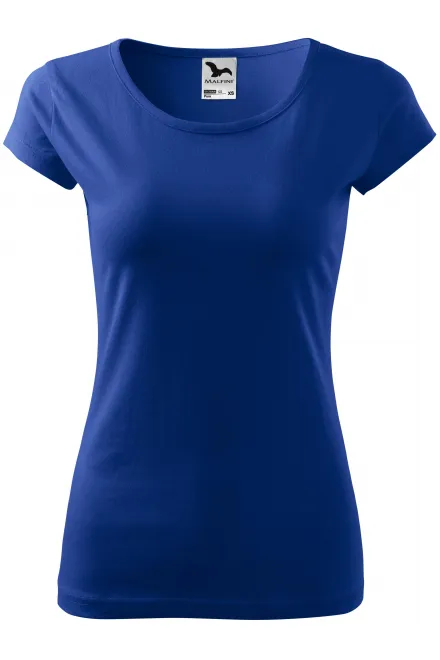 Camiseta de mujer con mangas muy cortas. - azul real, M