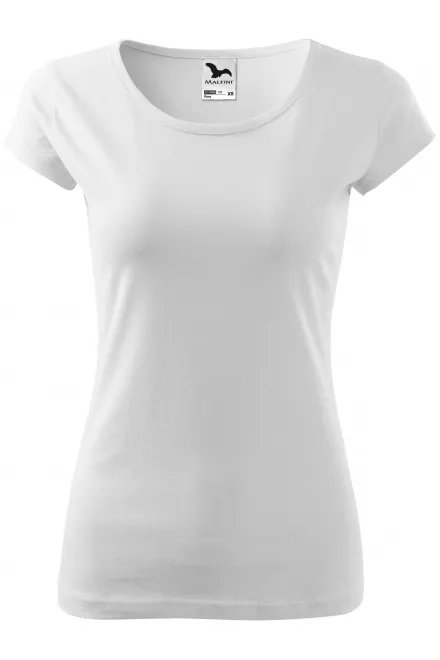 Camiseta de mujer con mangas muy cortas. - blanco, M