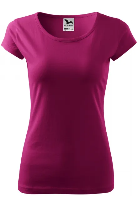 Camiseta de mujer con mangas muy cortas. - fucsia, M
