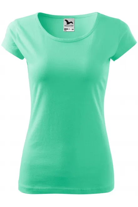 Camiseta de mujer con mangas muy cortas. - menta, M