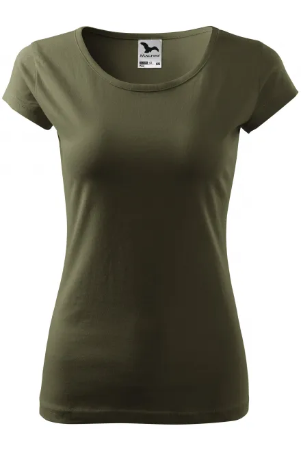 Camiseta de mujer con mangas muy cortas. - military, M