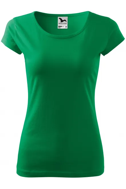Camiseta de mujer con mangas muy cortas. - pasto verde, M