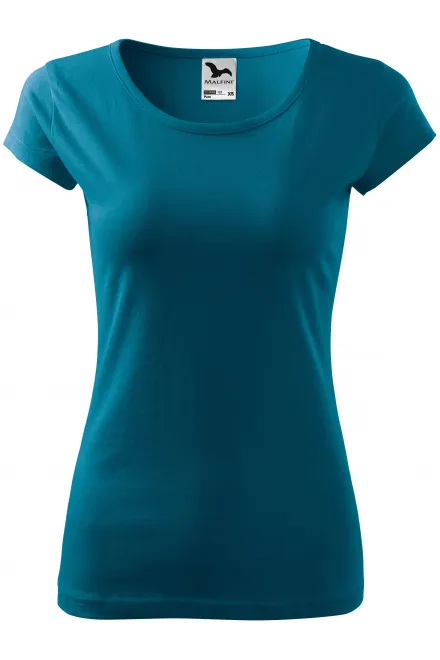 Camiseta de mujer con mangas muy cortas. - petrol blue, M
