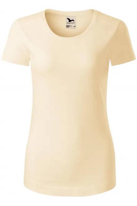 Camiseta de mujer de algodón orgánico - almendra, L