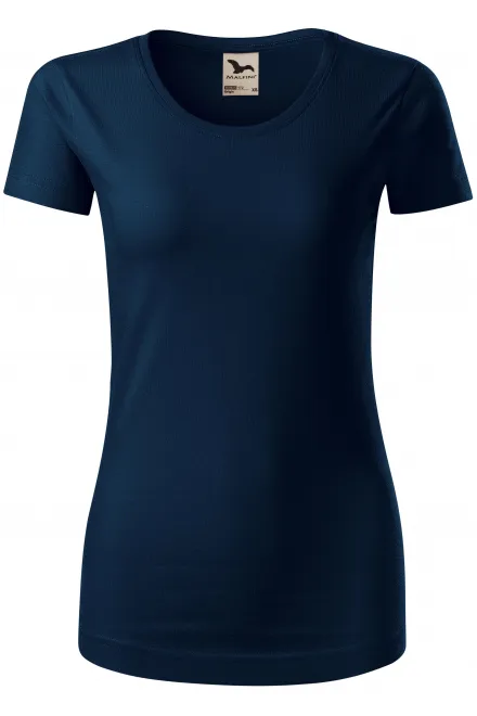 Camiseta de mujer de algodón orgánico - azul oscuro, L