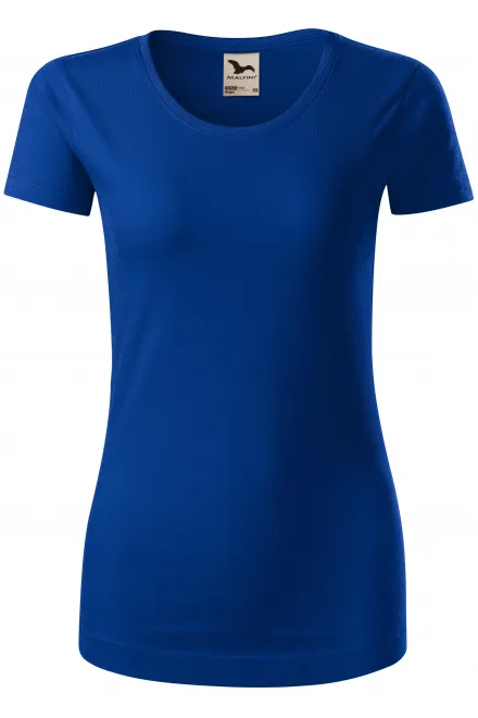 Camiseta de mujer de algodón orgánico - azul real, L