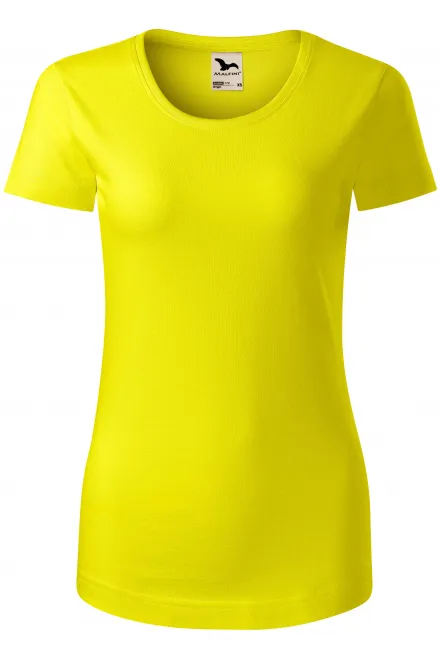 Camiseta de mujer de algodón orgánico - limón amarillo, L