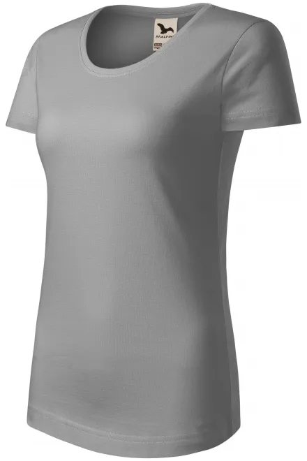 Camiseta de mujer de algodón orgánico, plata vieja