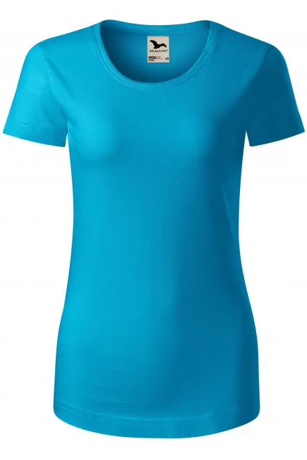 Camiseta de mujer de algodón orgánico - turquesa, L