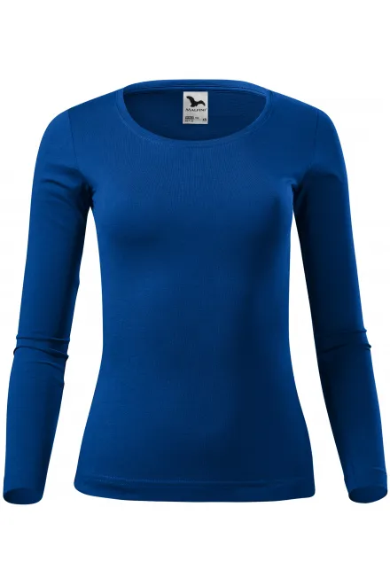 Camiseta de mujer de manga larga. - azul real, XS